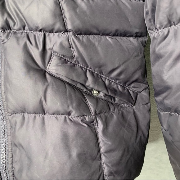 The North Face 550 Girl’s Black Hooded Down Fill Puffer Fleece Lined SZ 10/12 M- - Picture 5 of 13